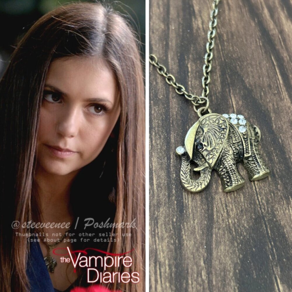 Claire's Elephant Necklace ASO Elena Gilbert